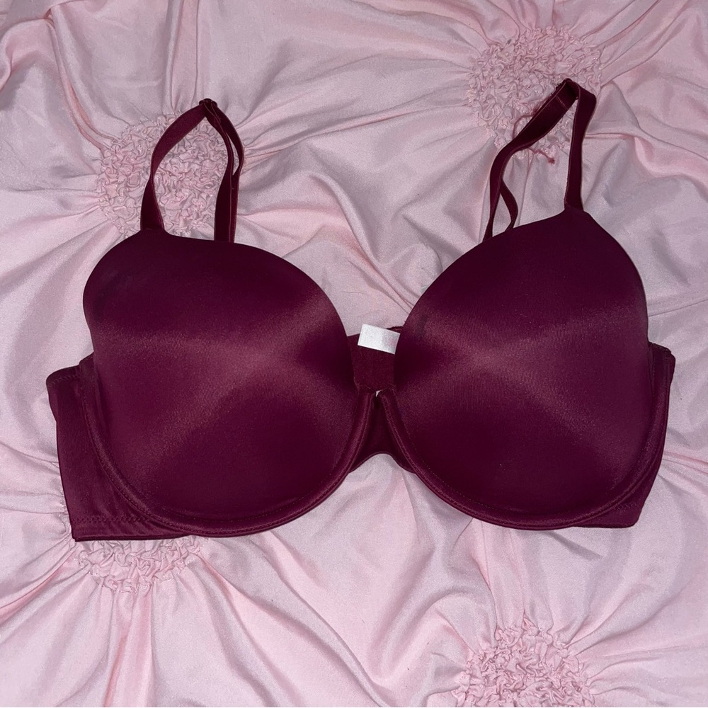Burgundy Victoria’s Secret wear everywhere lightly padded bra 36DD
